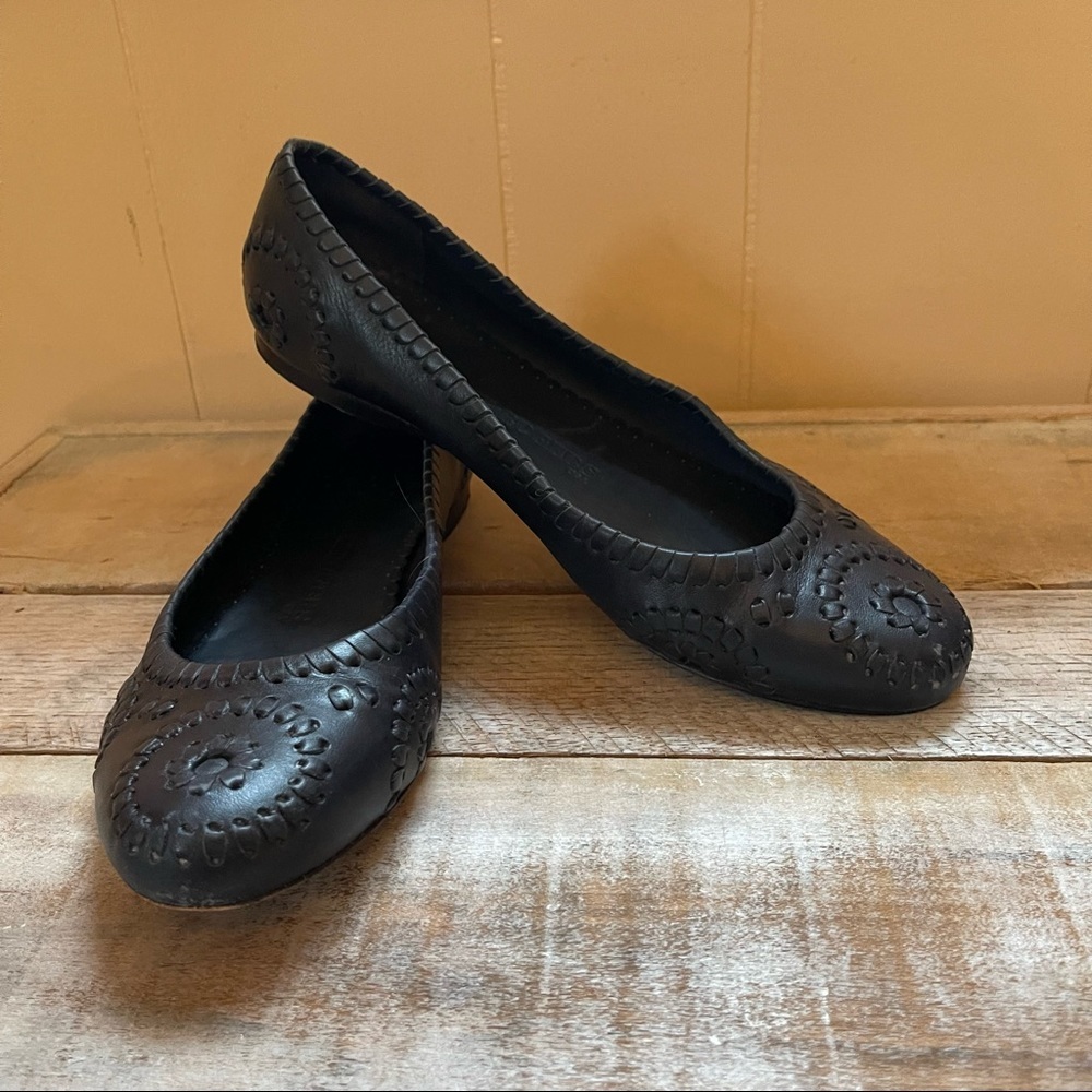 Jack Rogers Pinwheel Navajo Leather Ballet Flats​